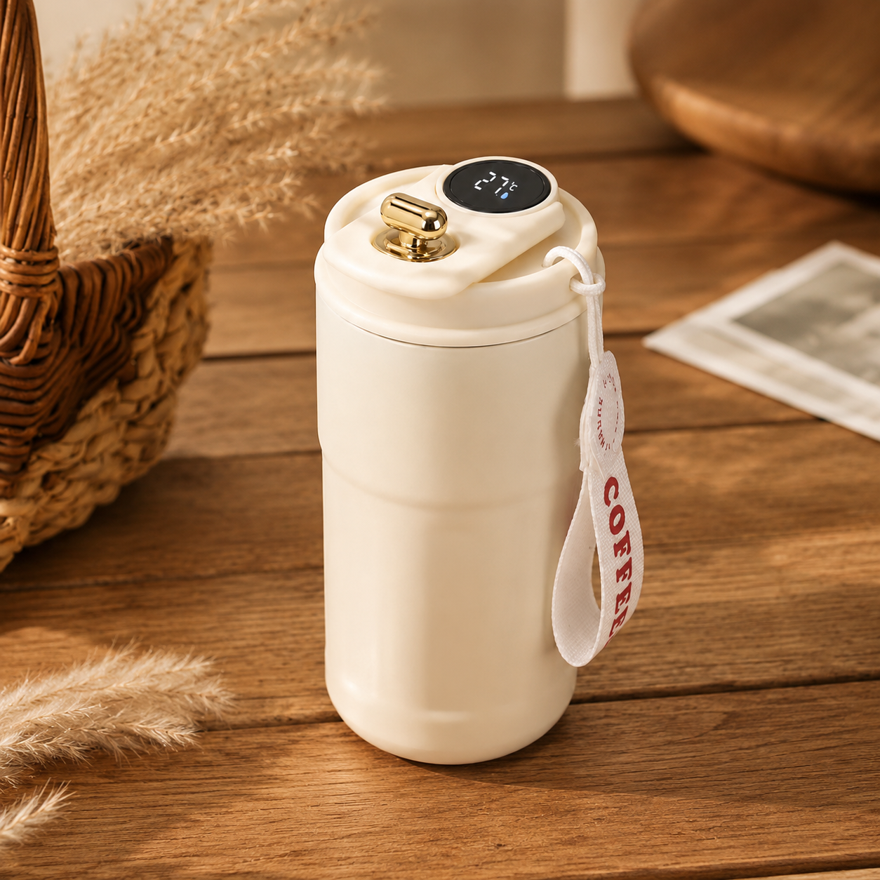 Smart Digital Thermal Bottle – 450ml Insulated Stainless Steel Thermos
