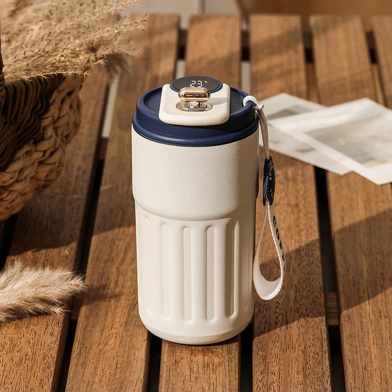 Smart Digital Thermal Bottle – 450ml Insulated Stainless Steel Thermos