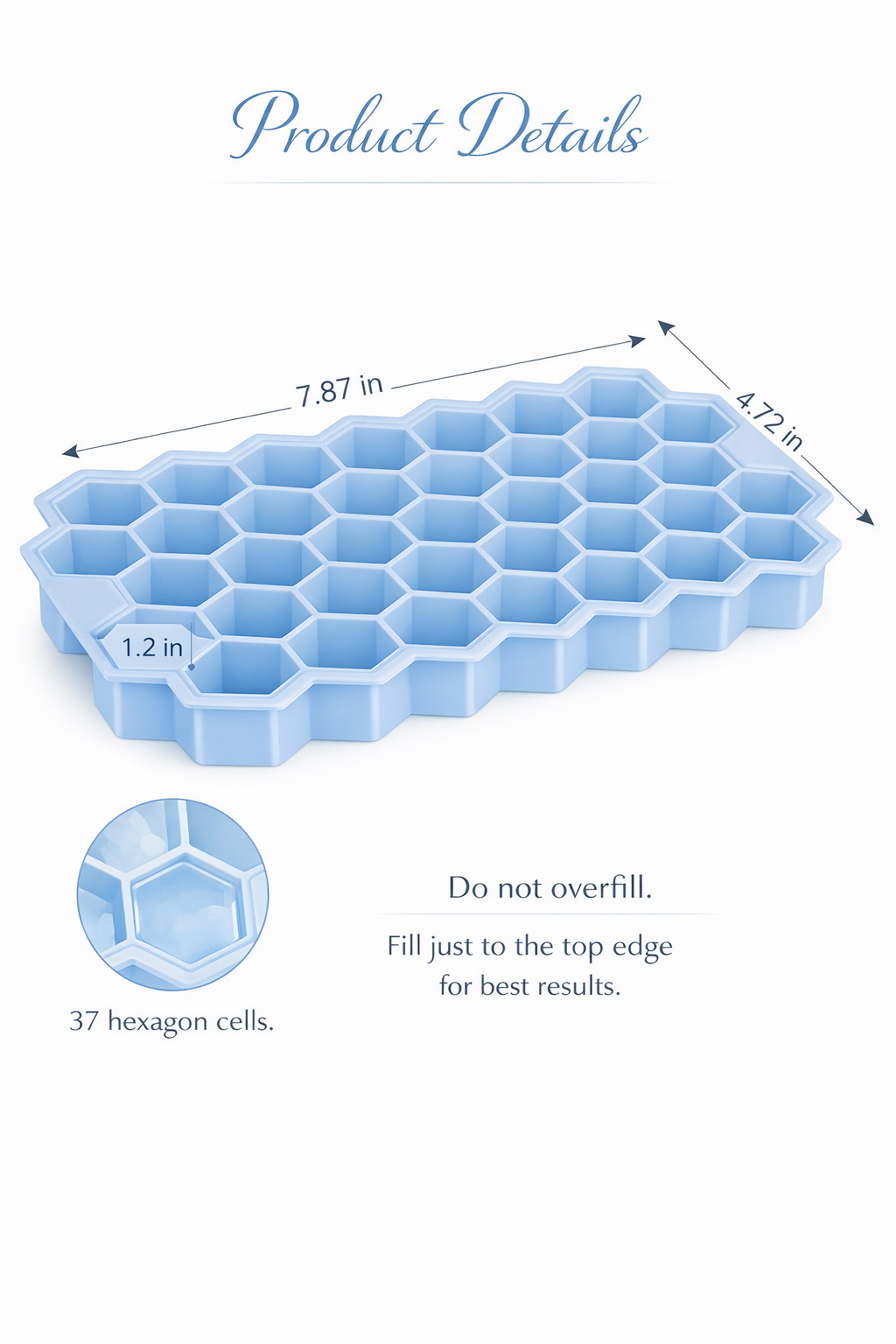 Honeycomb Silicone Ice Cube Tray