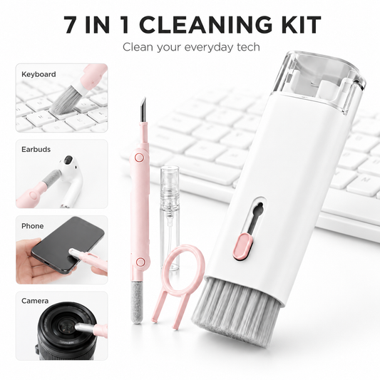 Multifunctional Cleaning Kit – Bluetooth Headphone & Keyboard Cleaner with Key Extractor