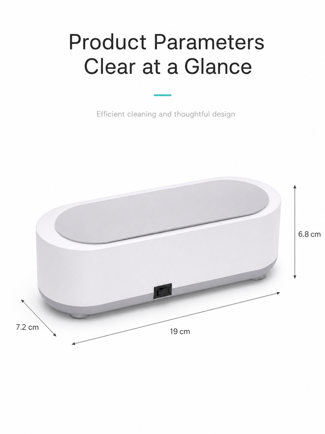 Ultrasonic Cleaner for Glasses & Jewelry – Wireless Cleaning Box