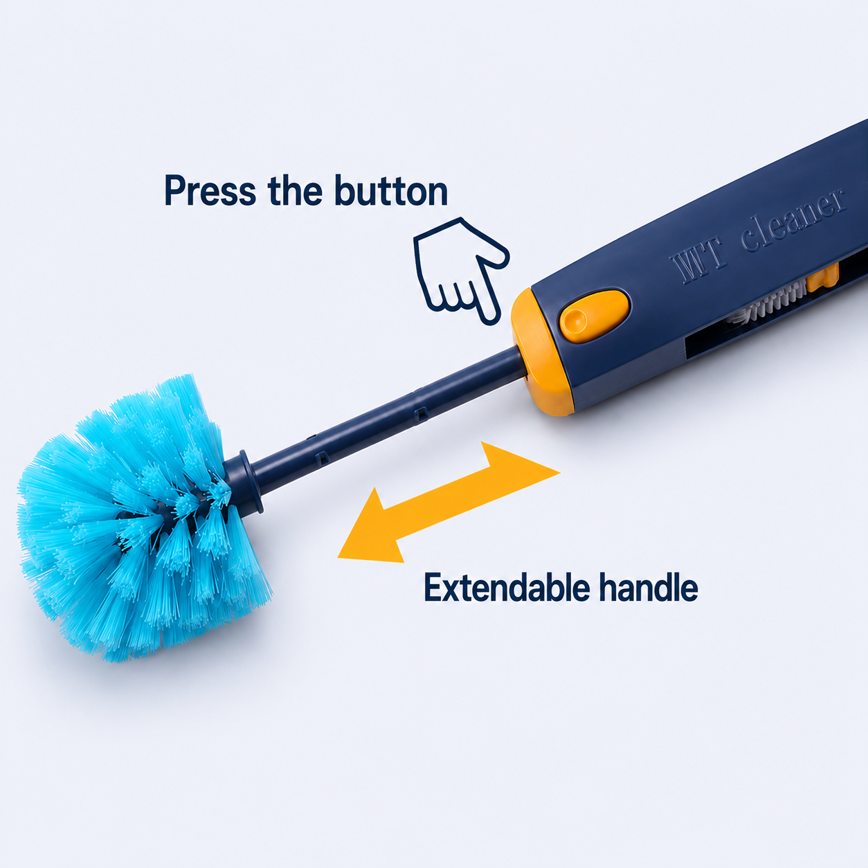 4-in-1 Multifunctional Bottle Cleaning Brush | U-Shape Silicone Cup Cleaner for Water Bottles, Tumblers & Lids