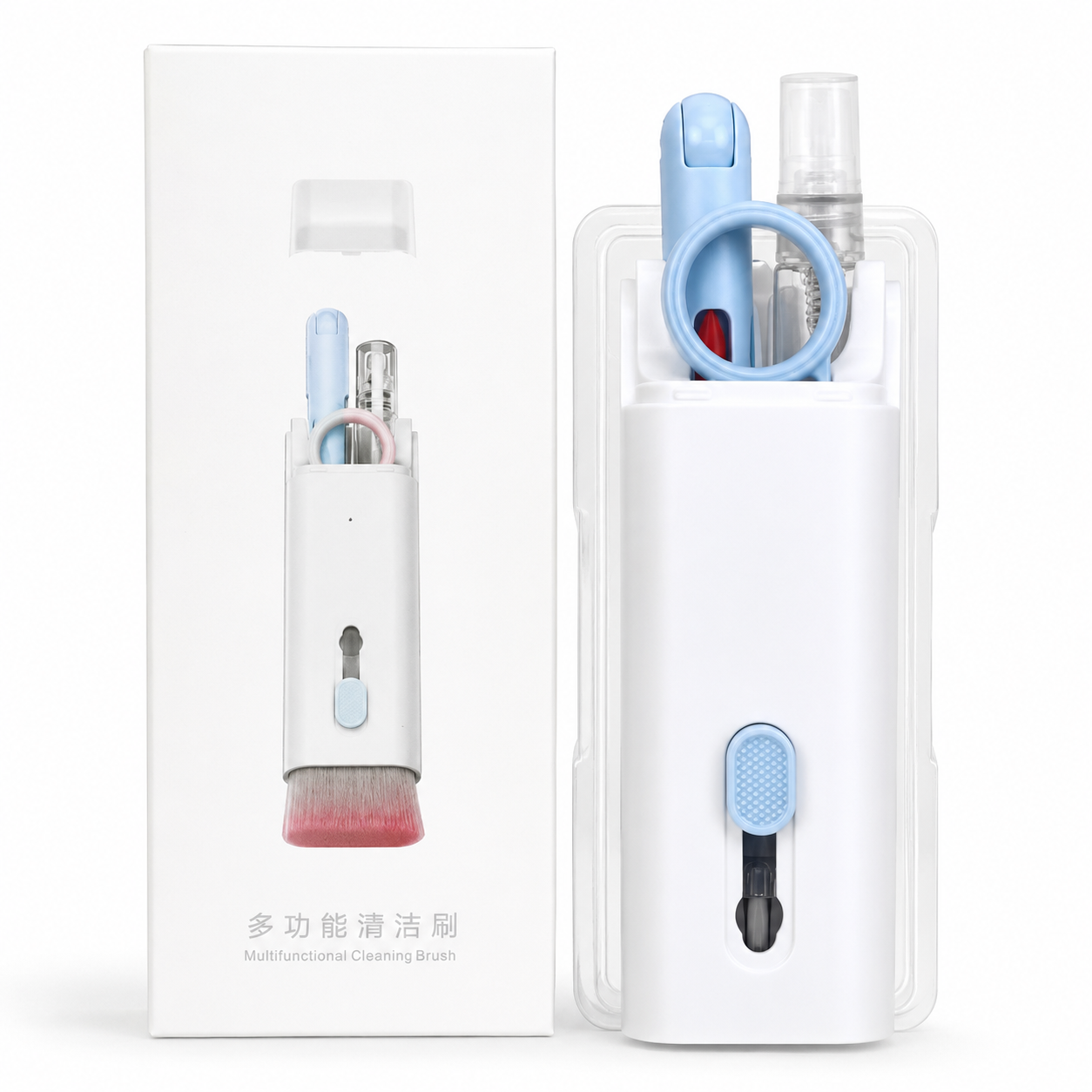 Multifunctional Cleaning Kit – Bluetooth Headphone & Keyboard Cleaner with Key Extractor