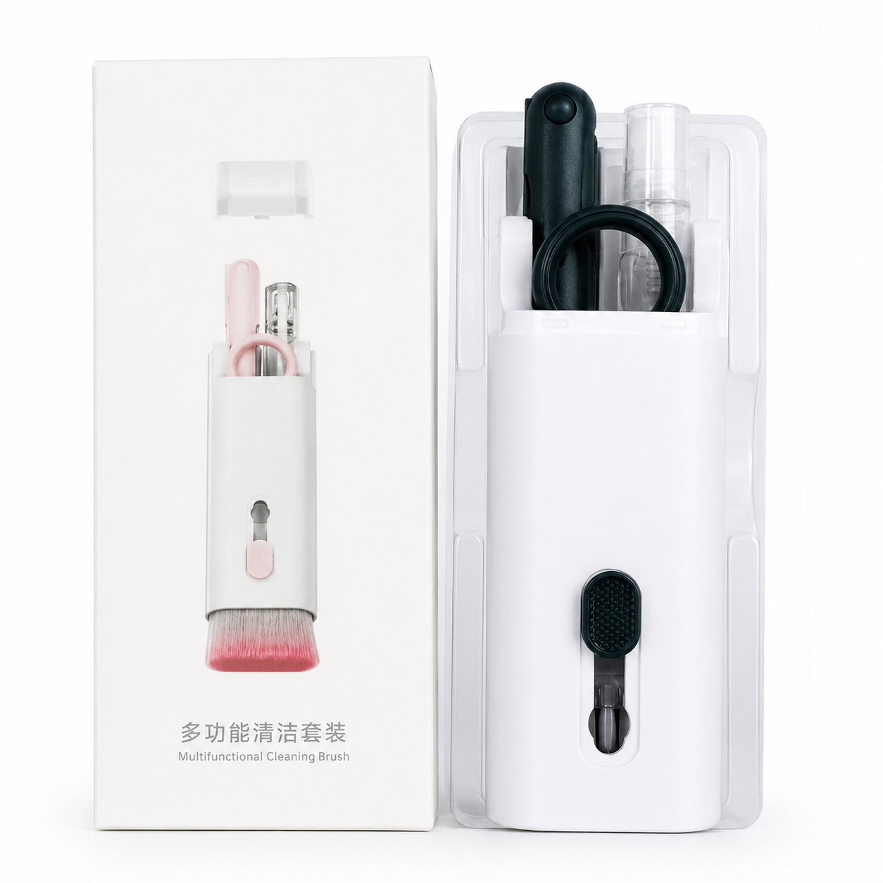 Multifunctional Cleaning Kit – Bluetooth Headphone & Keyboard Cleaner with Key Extractor