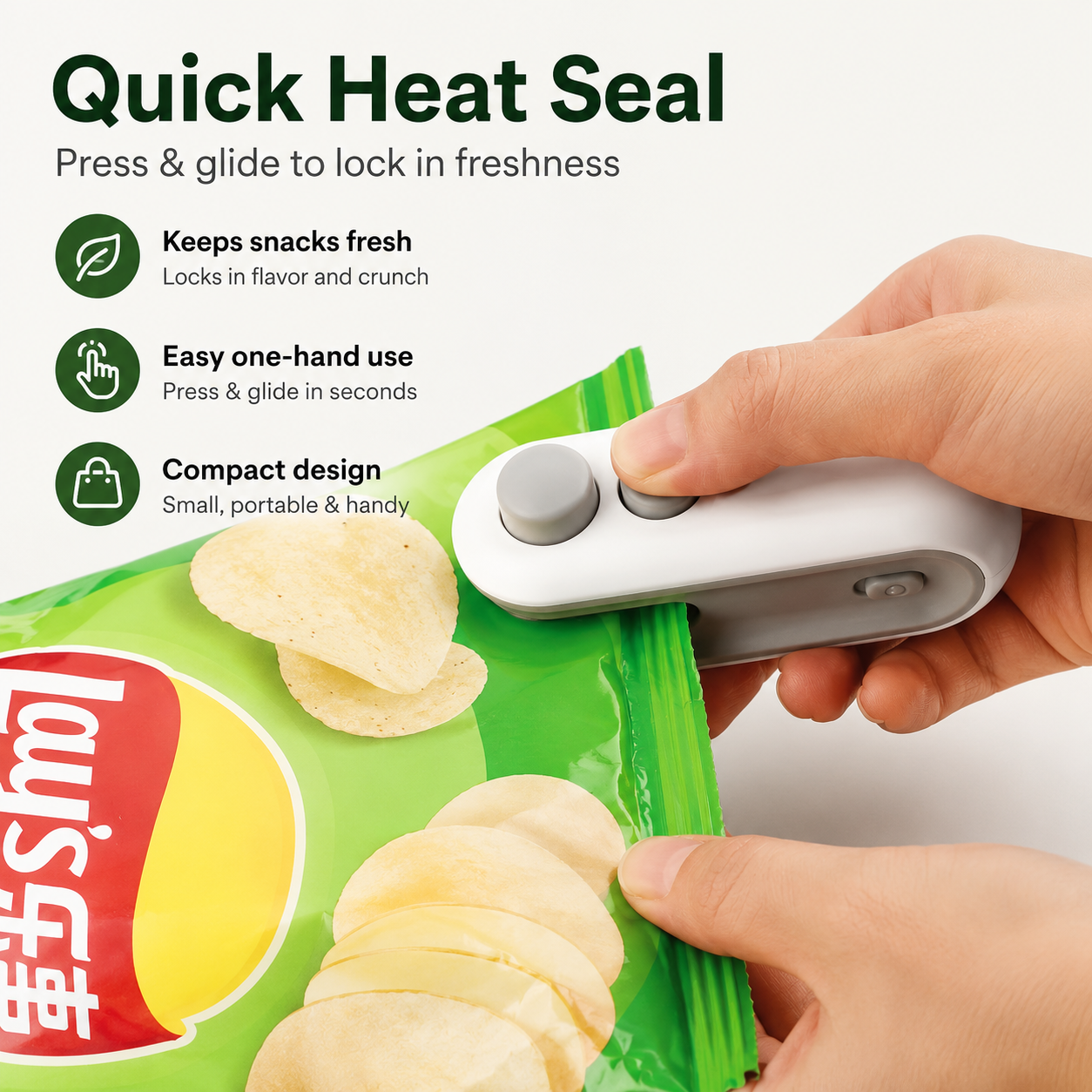Mini Bag Heat Sealer – USB Rechargeable Portable Food Sealer