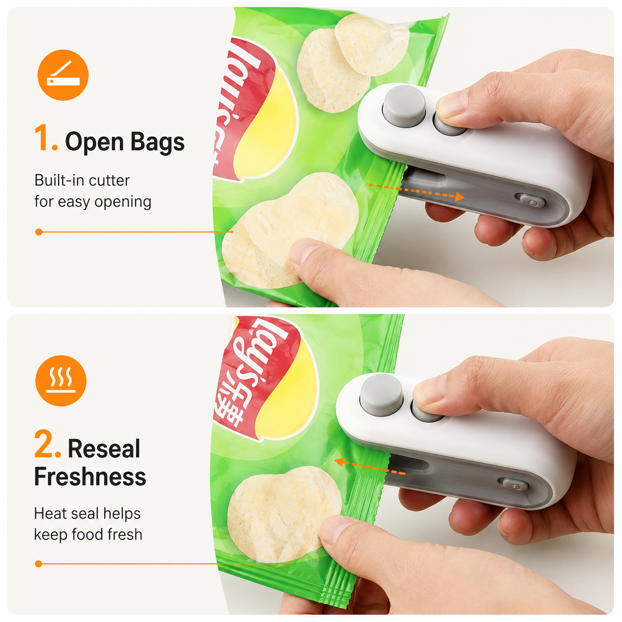 Mini Bag Heat Sealer – USB Rechargeable Portable Food Sealer