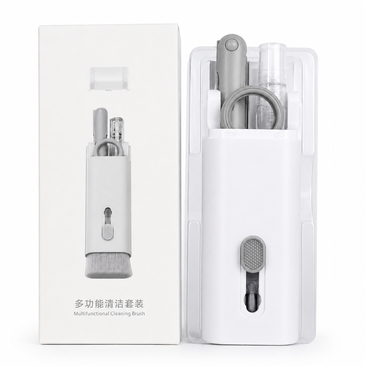 Multifunctional Cleaning Kit – Bluetooth Headphone & Keyboard Cleaner with Key Extractor