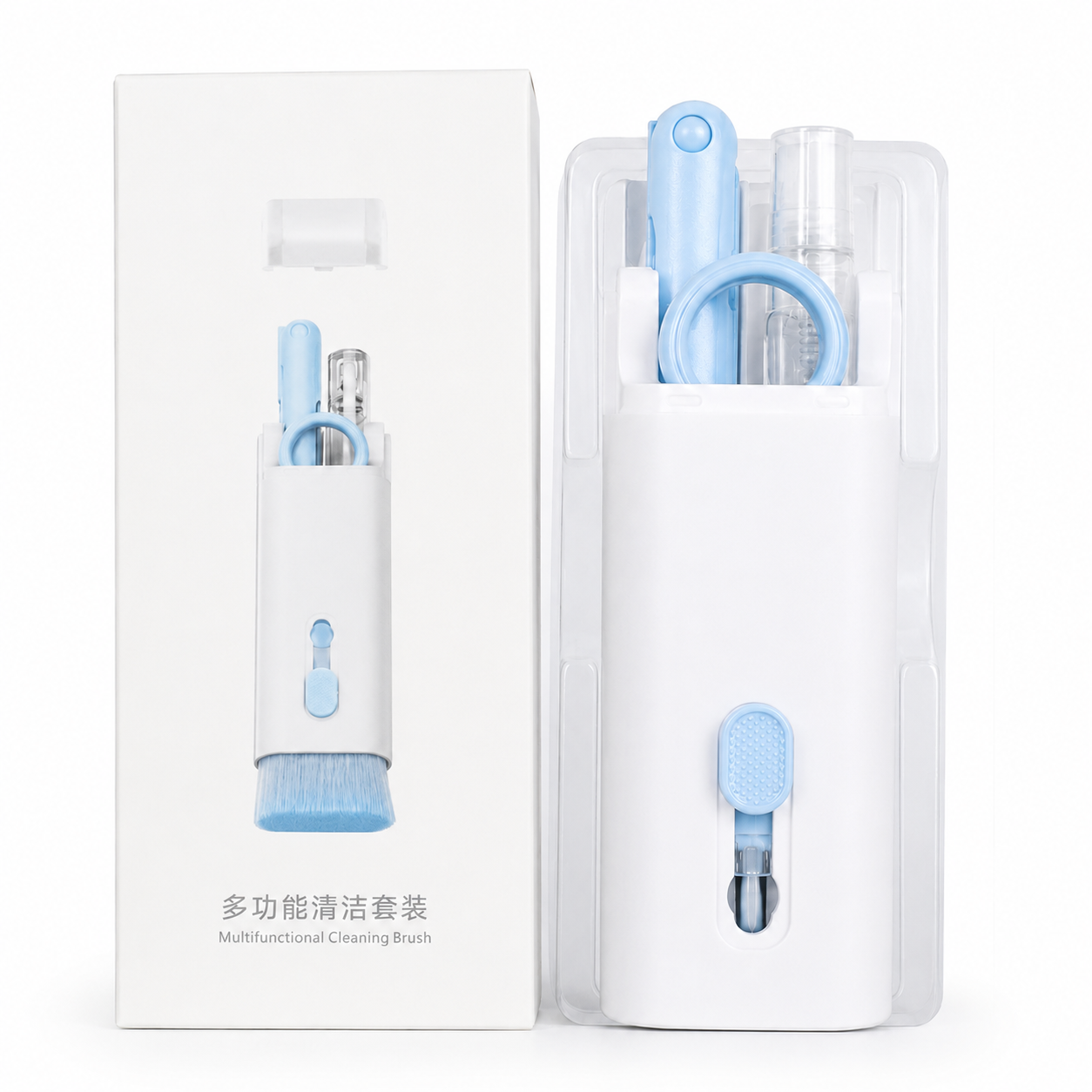 Multifunctional Cleaning Kit – Bluetooth Headphone & Keyboard Cleaner with Key Extractor