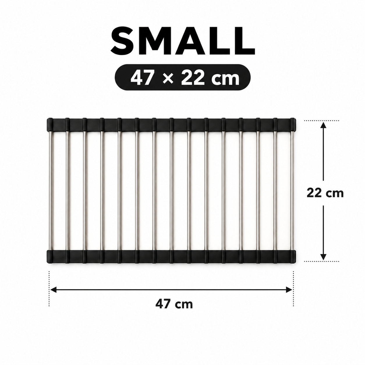 Folding Kitchen Drain Sink Rack Stainless Steel