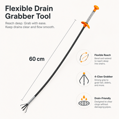 Drain Clog Remover Tool - 2 Pack