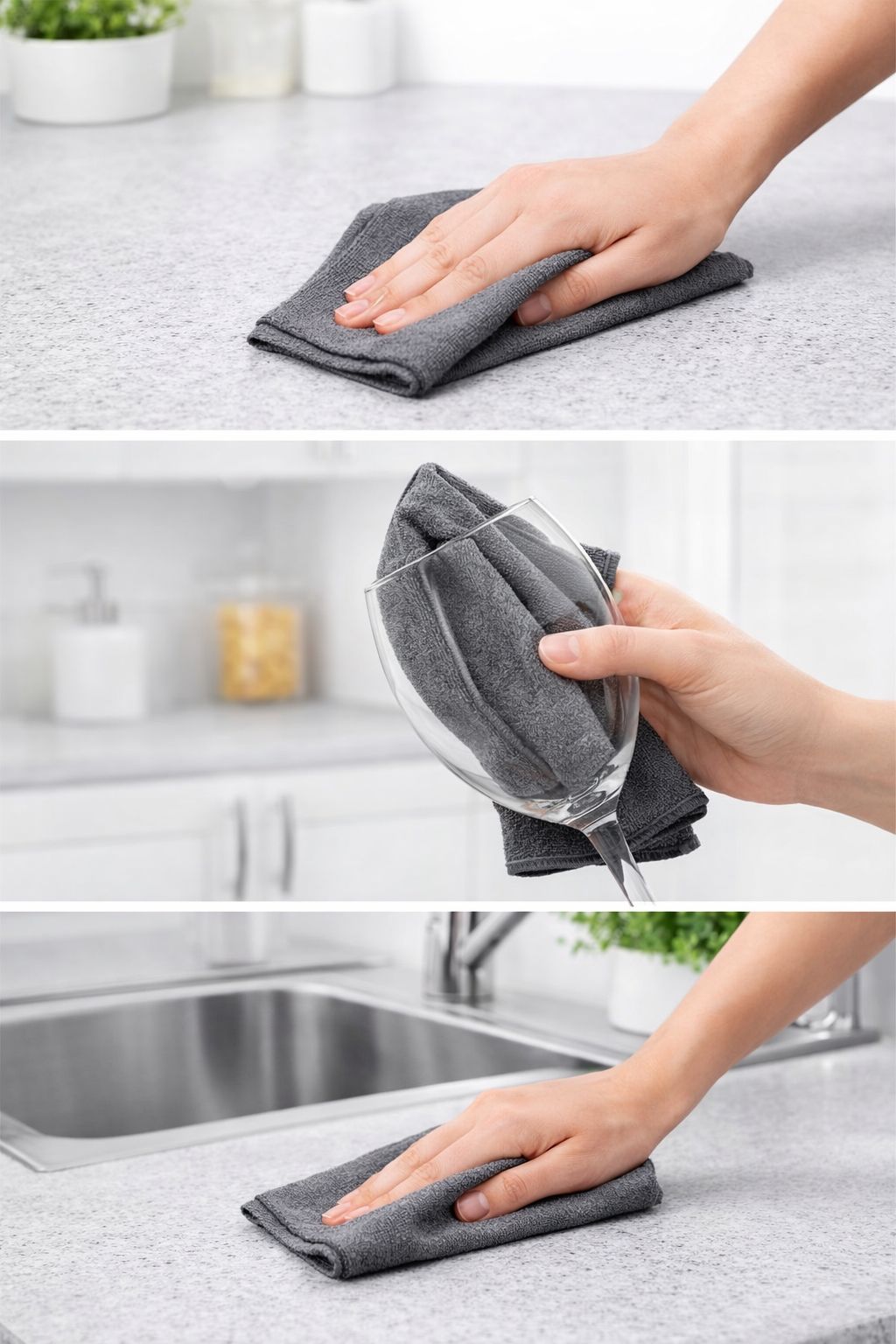 10-Pack Streak-Free Microfiber Cleaning Cloths