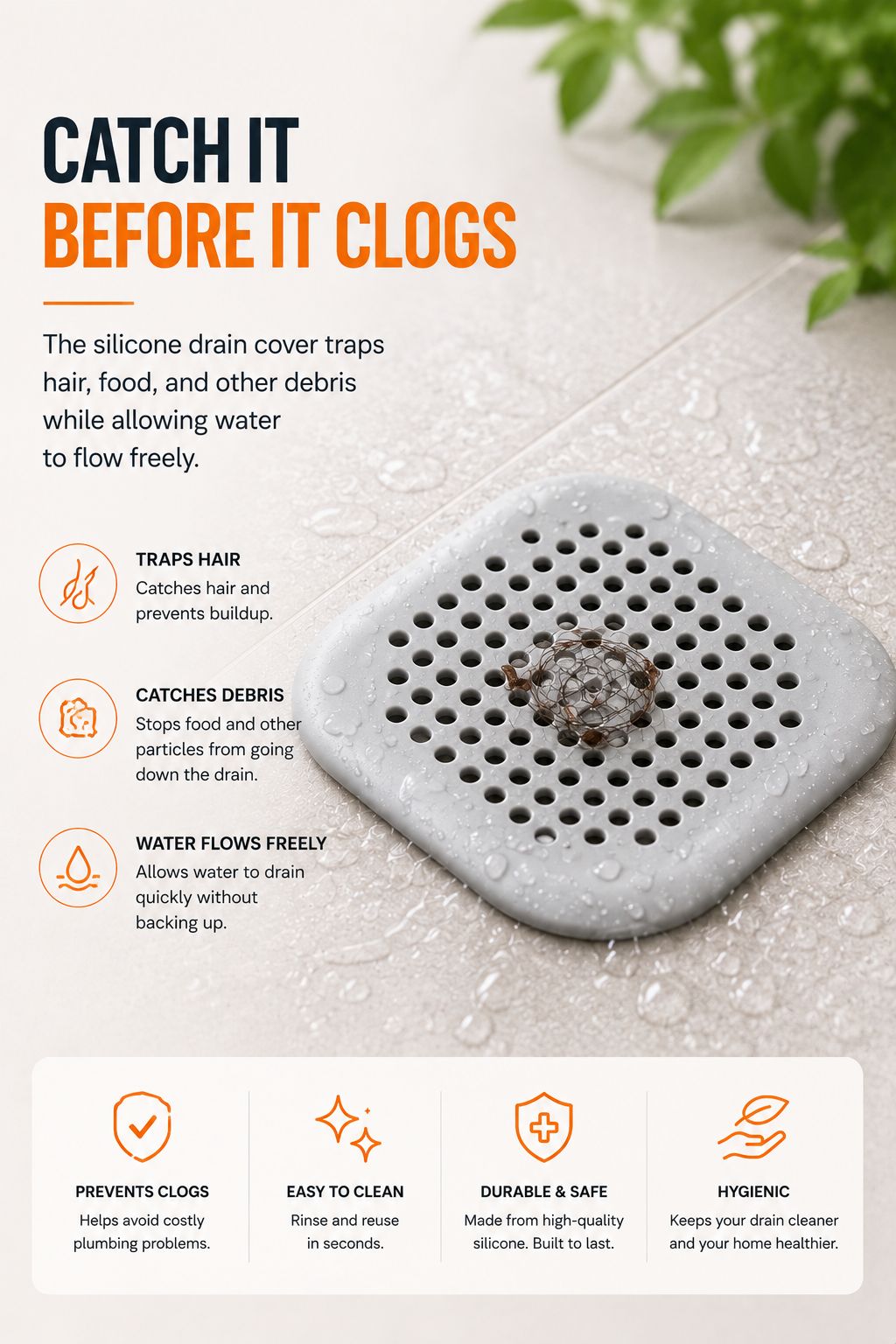 Complete Drain Cleaning Bundle – Prevent Clogs & Remove Hair Fast