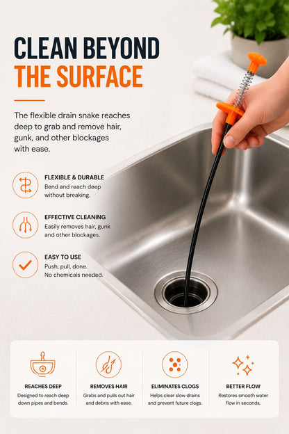 Complete Drain Cleaning Bundle – Prevent Clogs & Remove Hair Fast