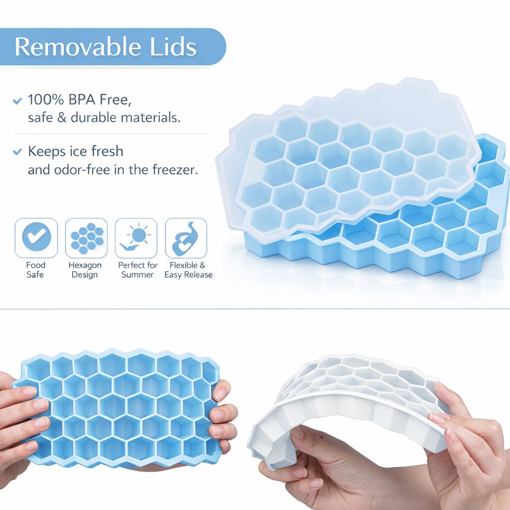 Honeycomb Silicone Ice Cube Tray