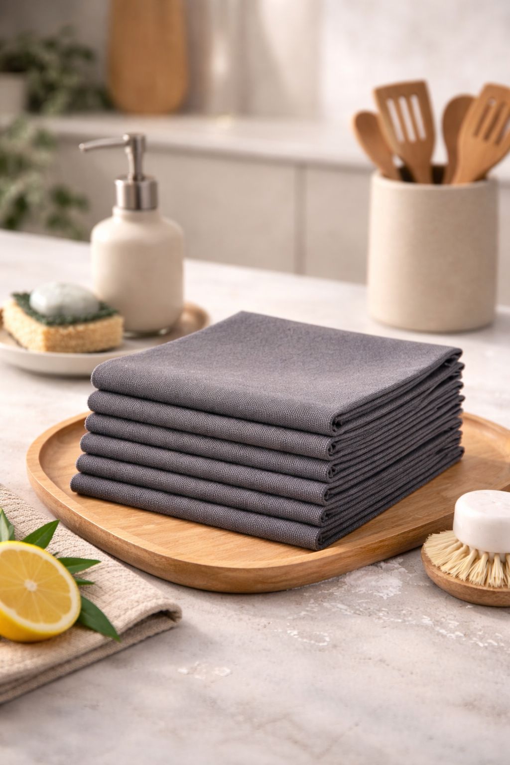 10-Pack Streak-Free Microfiber Cleaning Cloths
