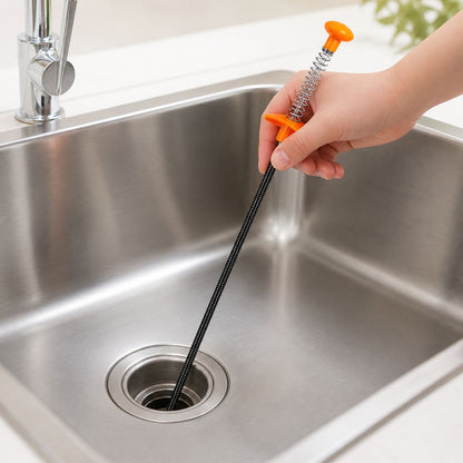 Drain Clog Remover Tool for Kitchen & Bathroom Sinks