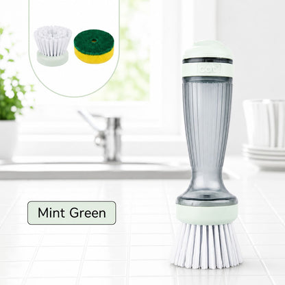 Dish Brush with Built-In Soap Dispenser