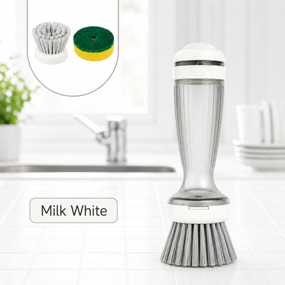 Dish Brush with Built-In Soap Dispenser