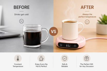 Coffee Mug Warmer Warm Coaster Smart Heating Cup Thermal Insulation Constant Temperature Coaster Heating Pad Desktop