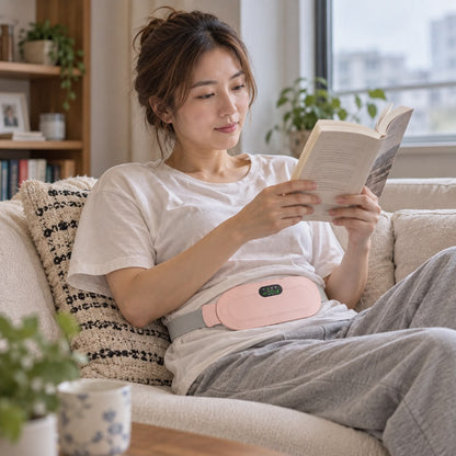 Rechargeable Menstrual Heating Belt with Vibration & Gift Box