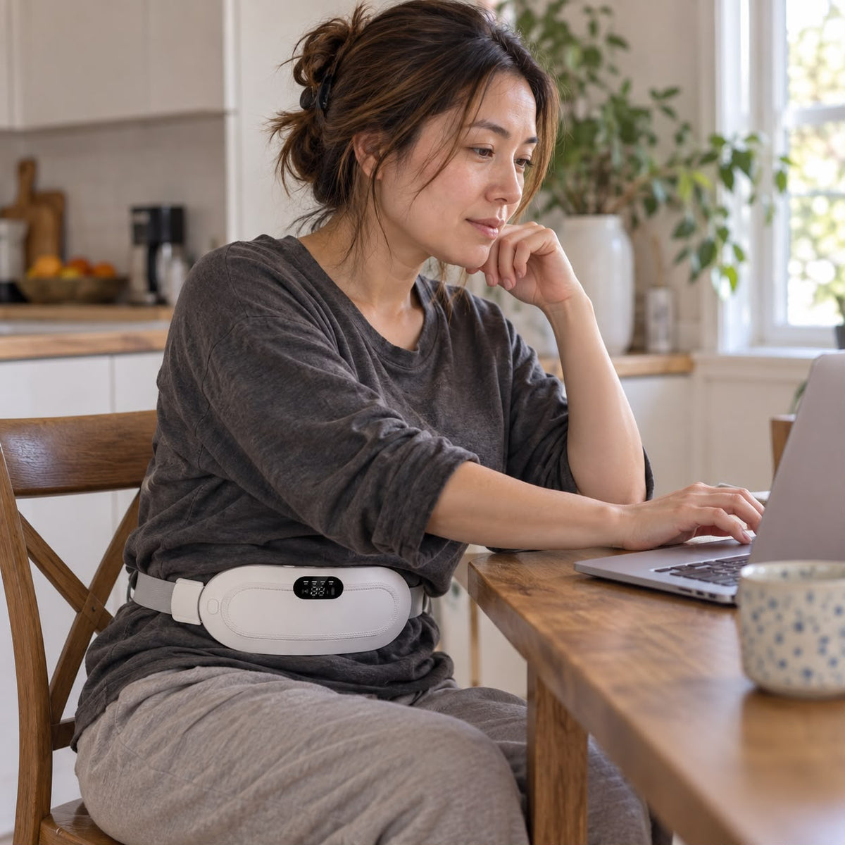 Rechargeable Menstrual Heating Belt with Vibration & Gift Box