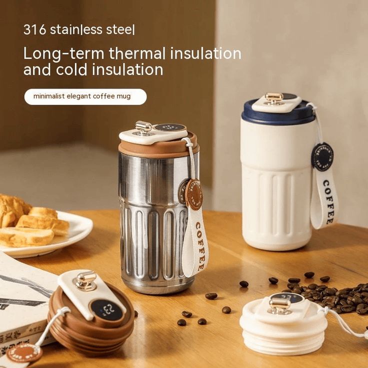 Smart Digital Thermal Bottle – 450ml Insulated Stainless Steel Thermos