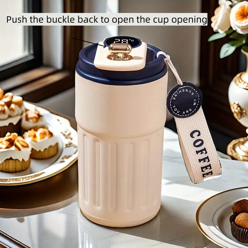 Smart Digital Thermal Bottle – 450ml Insulated Stainless Steel Thermos
