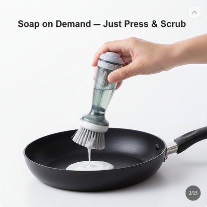 Soap on Demand — Just Press and Scrub